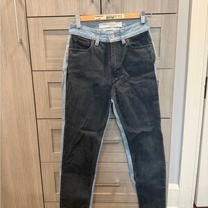 IRO Two Toned Straight Leg High Rise Women’s Jeans